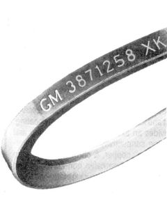 Chevy II & Nova Generator Belt, 327, With Air Conditioning,1965