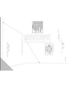 Nova "V" Fender Emblem Template Kit, 1964