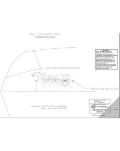 Nova 400 Quarter Panel Emblem Template Kit, 1962-1963