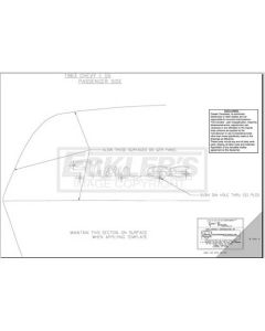 Nova Super Sport Quarter Panel Emblem Template Kit, 1963