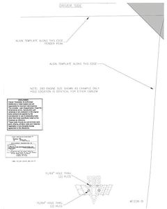 Nova 283 Flag Fender Emblem Template Kit, 1962-1965