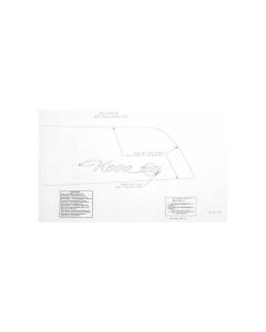 Nova SS Body Molding Trim Template Kit, 1965