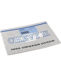 Nova Chevy II Owner's Manual, 1965