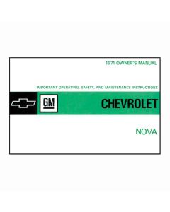 Nova Owner's Manual, 1971