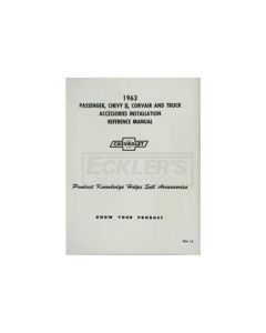 Nova Chevy II Accessories Installation Manual, 1963