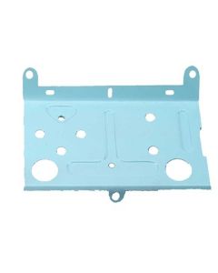 Nova, Blue, Battery And Temperature Gauge Mount Plate, Rear, 1968-1974