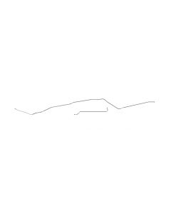 Nova And Chevy II Front To Rear Fuel Line, Station Wagon, Two Piece, 3/8", Steel, 1962-1967