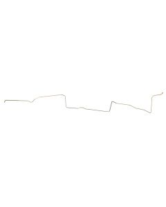 Nova And Chevy II Front To Rear Fuel Line, One Piece, V8 And L79, 3/8", Stainless Steel, 1966-1967