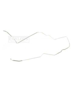 Nova And Chevy II Front To Rear Fuel Line, Station Wagon, Six Cylinder, Stainless Steel, 1966-1967