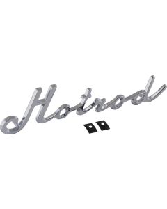 Nova And Chevy II "Hotrod" Script Emblem, Chrome, 1962-1979