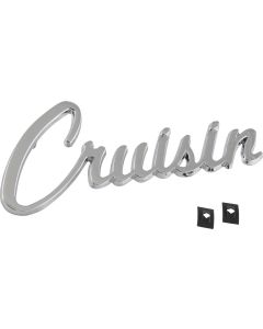Nova And Chevy II "Cruisin" Script Emblem, Chrome, 1962-1979