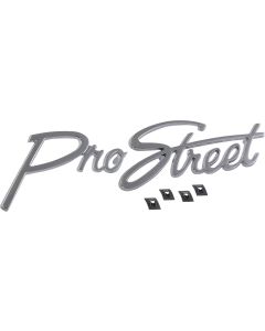 Nova And Chevy II "Pro Street" Script Emblem, Chrome, 1962-1979