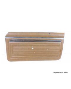 1971-1972 Nova Distinctive Front Door Panels With Burlwood Strip, Custom And Super Sport, Unassembled
