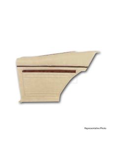 1970 Nova Distinctive Rear Door Panels With Rosewood Strip, Custom And Super Sport, Unassembled