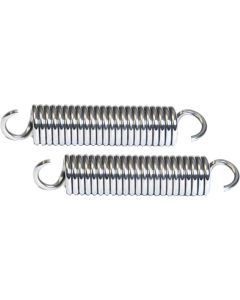 Nova And Chevy II Hood Hinge Springs, Polished Stainless, 1962