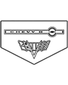 Legendary Auto Interiors Chevy II Floor Mat, Vinyl With Flag, 1965-1967