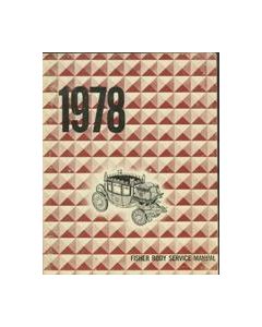 Nova Fisher Body Service Manual, 1978