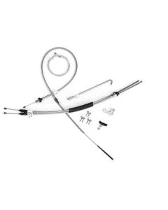Nova Parking Brake Cable Set, Stainless Steel, 1975-1979