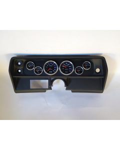 Nova Classic Dash Complete Six Gauge Panel With Autometer Gauges Phantom Cobalt Gauges, 1968