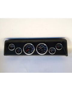 Nova Classic Dash Complete Six Gauge Panel With Autometer Gauges Phantom Cobalt Gauges, 1966-1967