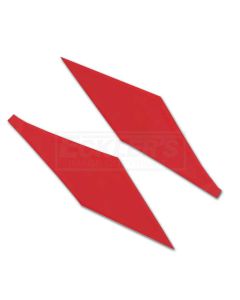 Nova And Chevy II Headliner Sail Panels, Ribbed, 1966-1967