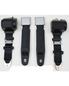 Nova 3-Point Seat Belt With Chrome Lift Buckle, Front Bucket Seats, 1964-1975