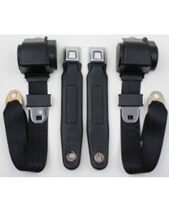 Nova 3-Point Seat Belt With Metal Lift Buckle, For Bench Seat Seat, 1964-1975