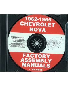 Chevy II Or Nova Factory Assembly Manual Sets, PDF CD-ROM 1962-1972