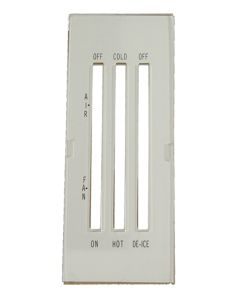 Nova - White Heater Control Lens, Without Air Conditioning, 1969-1974