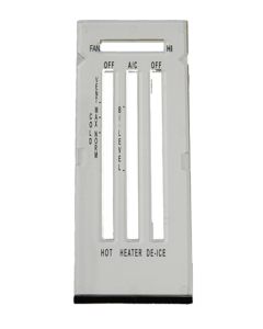 Nova - White Heater Control Lens, With Air Conditioning, 1969-1974