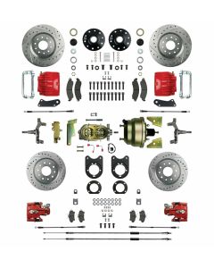 Nova - Signature Series Big Brake Four Wheel Disc Conversion, Drop Spindle, Staggered,  Power, 1968-1974
