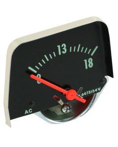 Chevy II Or Nova Console Volt Gauge, Black, 1968-1974