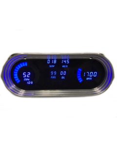 Nova - Led Digital Replacment Gauge Panel, Blue, 1962-1965
