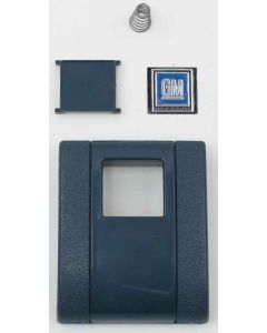 Nova  Seat Belt Buckle Cover Assembly, Standard, With GM Logo, 1968-72 in Blue