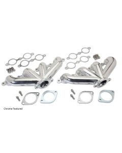 1968-1974 Nova Center Dump Cast IronLS Exhaust Manifolds. Black