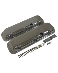 Chevy Big Block Valve Covers, OE Style Polished Aluminum, 1965-1995