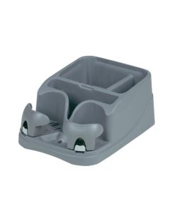 Classic Console/Organizer With Drink, Coin, And CD Holders,Charcoal