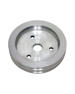 Chevy Small Block Aluminum Crankshaft Pulley, Small Water Pump, 2 Groove