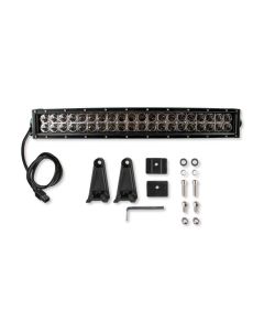 20" Long Curved Double Row LED Light Bar, Combo Spot/Flood, 120 watts, 9,600 Lumens - Chrome Outer Reflector