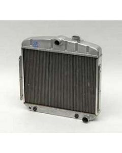 Chevy Radiator, Aluminum, 6-Cylinder Position, Griffin Pro Series, 1955-1956