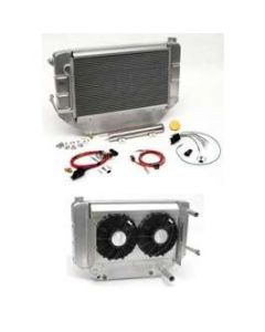 Chevy Cross-Flow Radiator Kit, Aluminum, Griffin, LS1, LS2,LS3 & LS6, 1955-1957