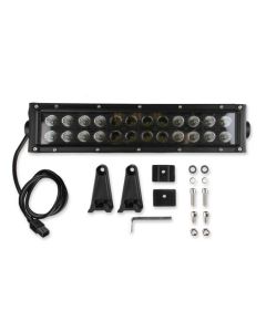 20" Long Straight Double Row LED Light Bar, Combo Spot/Flood, 120 watts, 9,600 Lumens - Chrome Outer Reflector - Adjustable Base Mounts