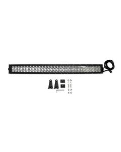 30" Long Straight Double Row LED Light Bar, Combo Spot/Flood, 180 watts, 14,400 Lumens - Chrome Outer Reflector