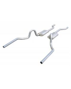 1964-1972 El Camino  Exhaust, 2.5" Violator Crossmember Back Exhaust W/O X-Pipe System,Pypes