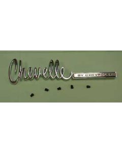 71-72 Rear "Chevelle By Chevrolet" Each Script/Emblem