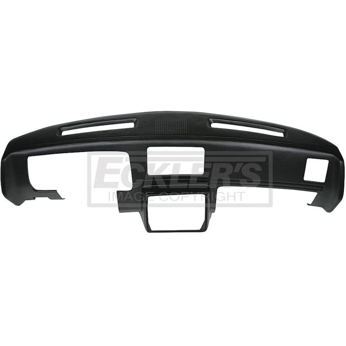 1978-1980 El Camino Molded Dash Pad Outer Shell, Full Cover, With Center  Speaker Cut-Out, Black