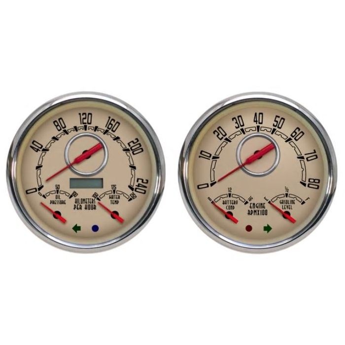 New Vintage Woodward 3-1 Gauge Kit 240 Fuel 47-53 Chevy/GMC Truck (Beige) New Vintage Woodward 3-1 Gauge Kit 240 Fuel 47-53 Chevy/GMC Truck (Beige)