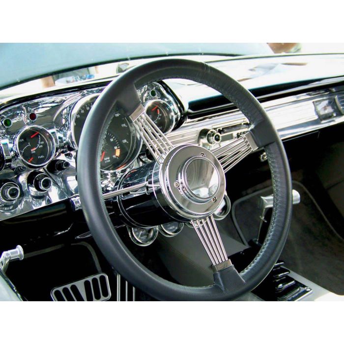 Nostalgia Alder Wood Steering Wheel for Flaming River Ididit GM Column 9 Hole