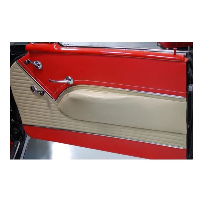 Interior NEW 55 56 57 CHEVY CHEVROLET 2 4 DOOR PANEL EDGE METAL WITH