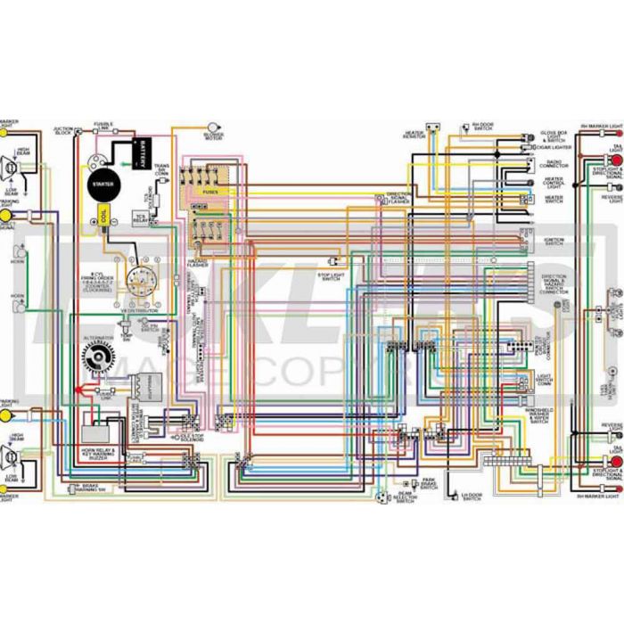 GMC Truck Color Laminated Wiring Diagram Chevy Blazer Wiring Diagram Classic Chevy